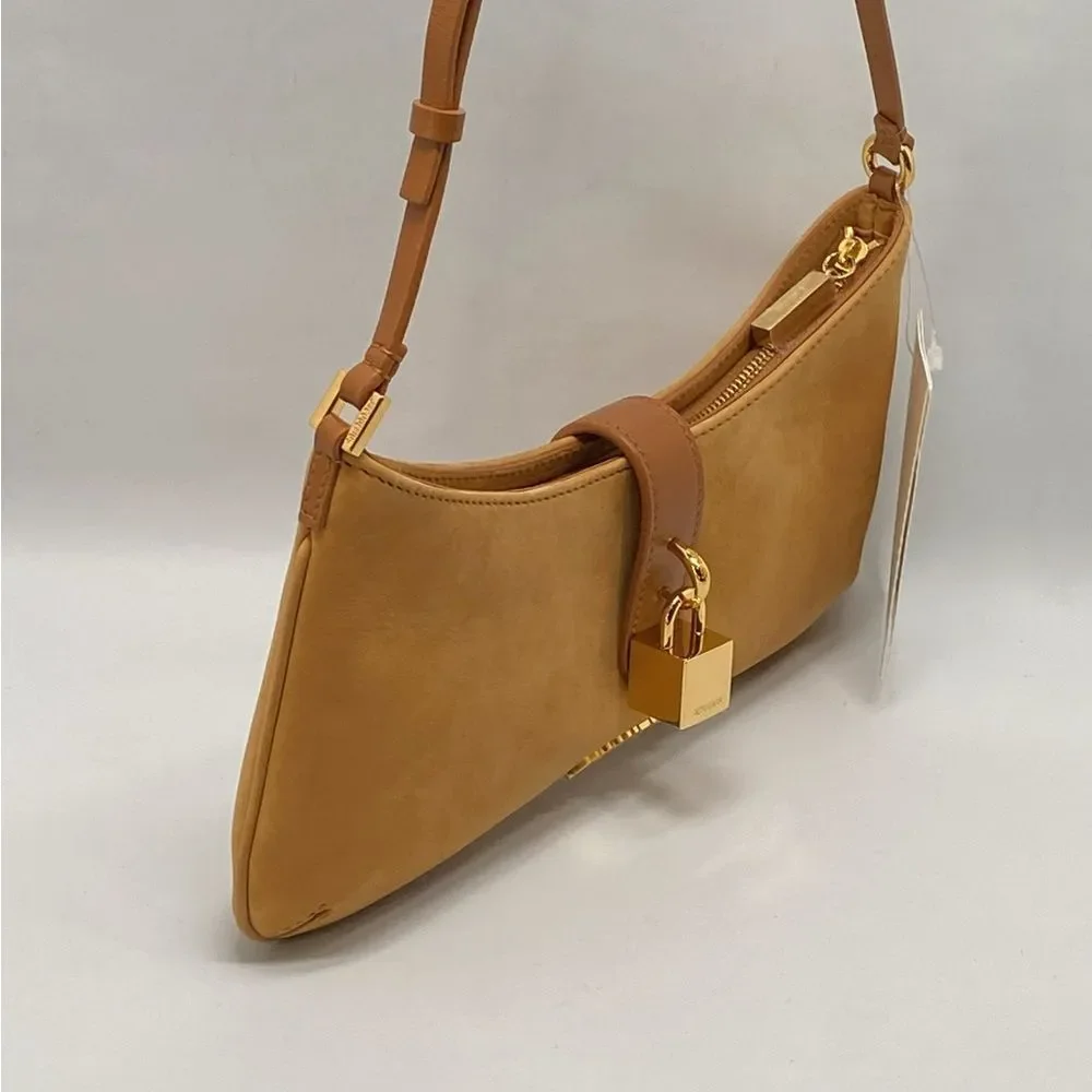 Jacquemus Le Bisou Cadenas Suede Shoulder Bag - Picture 9 of 15
